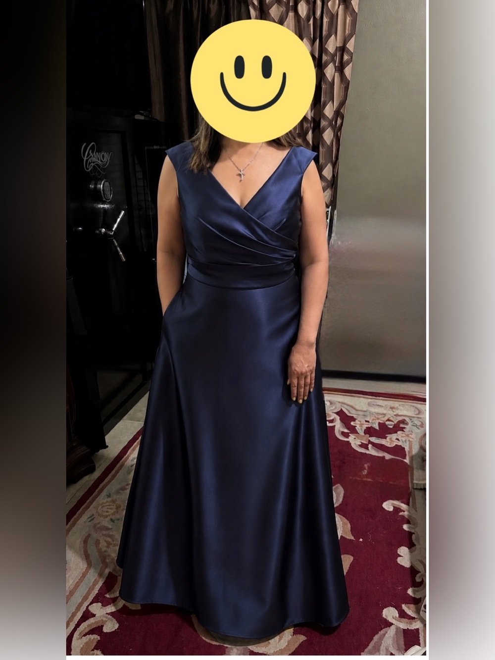 Alfred Sung Midnight Blue Formal Dress, Size 10
